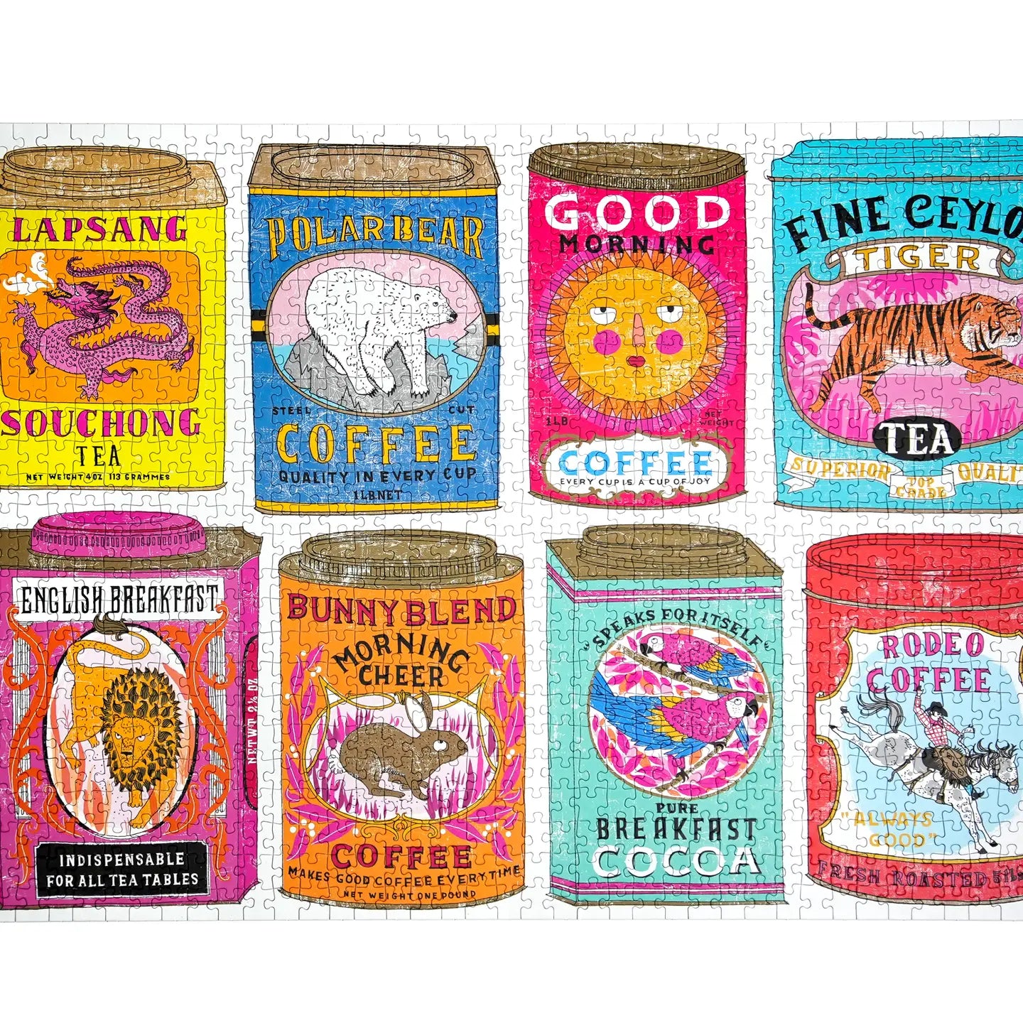 Happily Puzzles Tea & Coffee 1000 Piece Jigsaw Puzzle