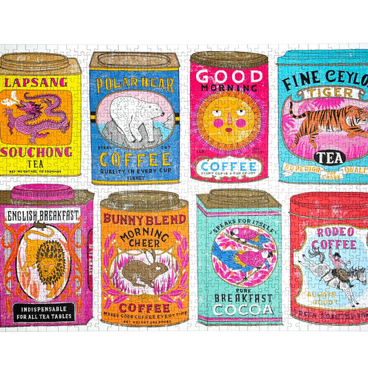 Happily Puzzles Tea & Coffee 1000 Piece Jigsaw Puzzle