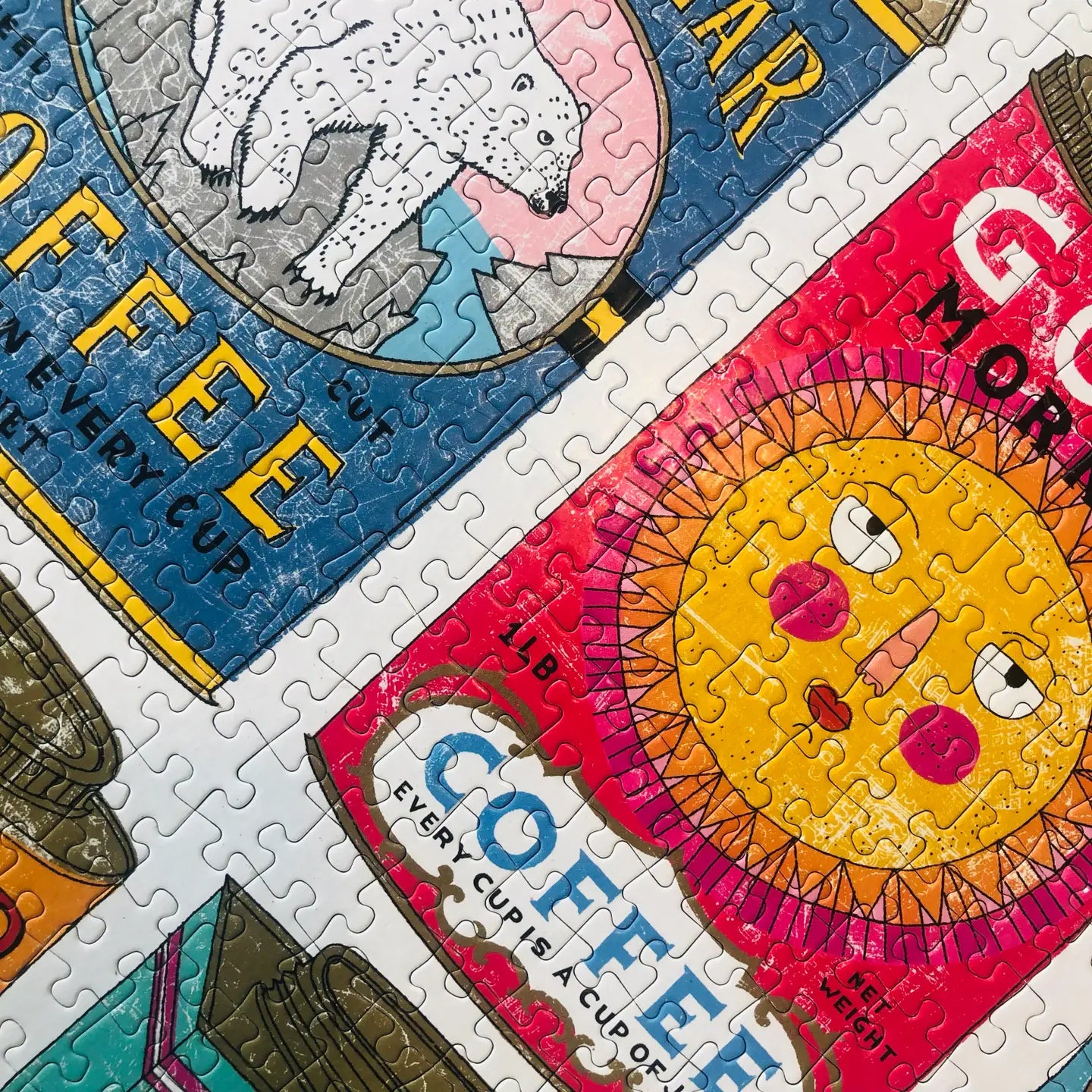 Happily Puzzles Tea & Coffee 1000 Piece Jigsaw Puzzle