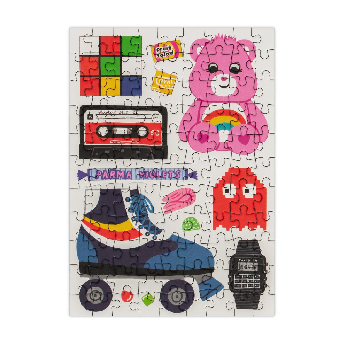 Happily Puzzles Retro 80s 99 Piece Mini Jigsaw Puzzle