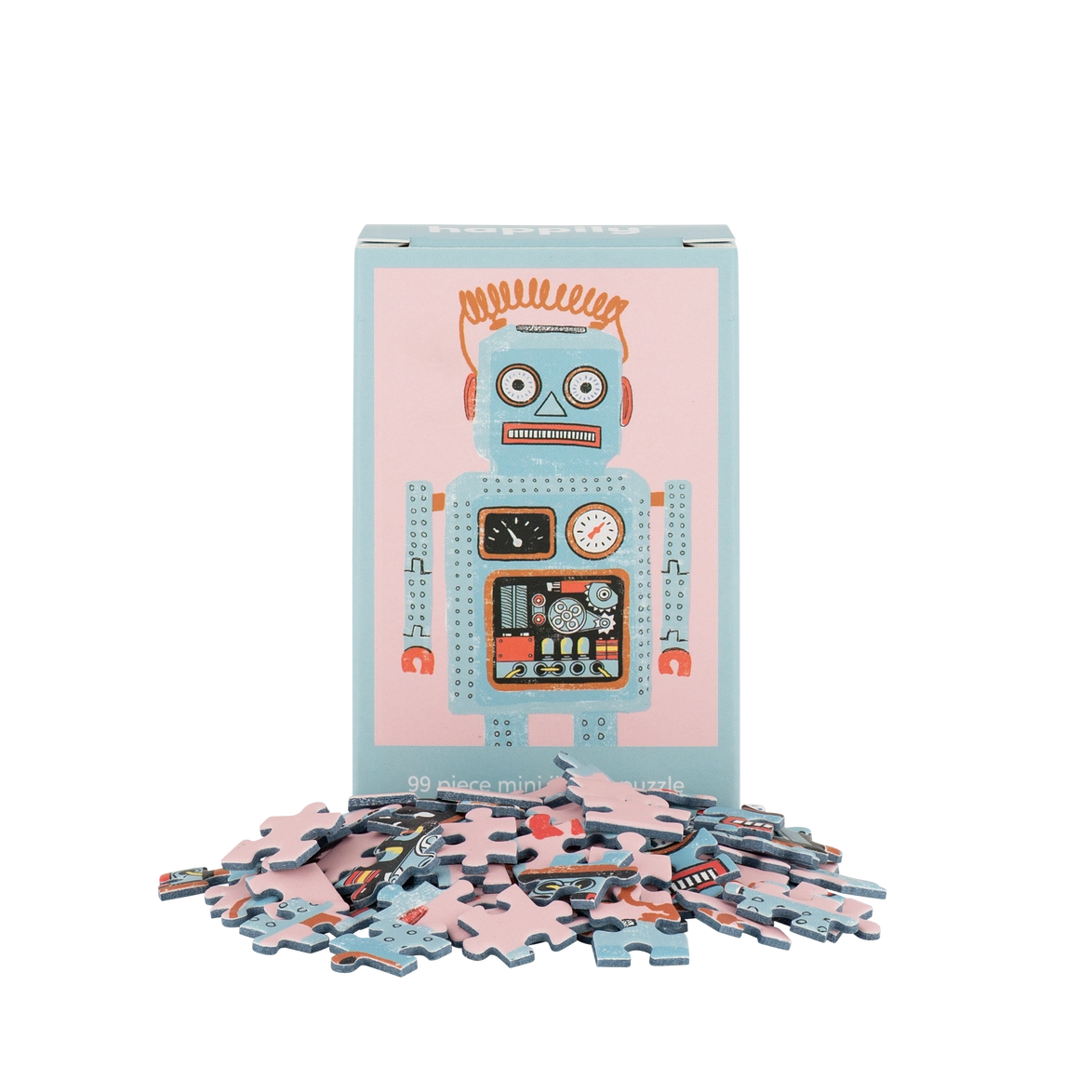 Happily Puzzles Robot 99 Piece Mini Jigsaw Puzzle