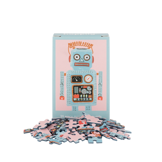 Happily Puzzles Robot 99 Piece Mini Jigsaw Puzzle