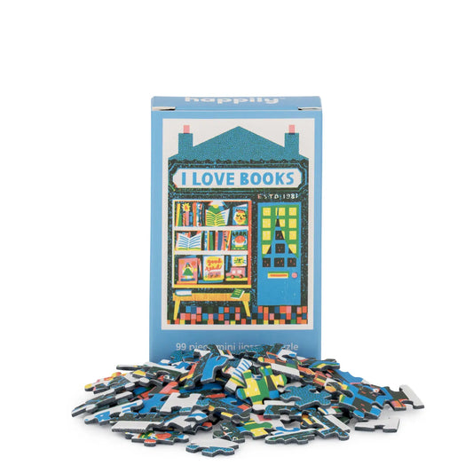 Happily Puzzles Book Shop 99 Piece Mini Jigsaw Puzzle