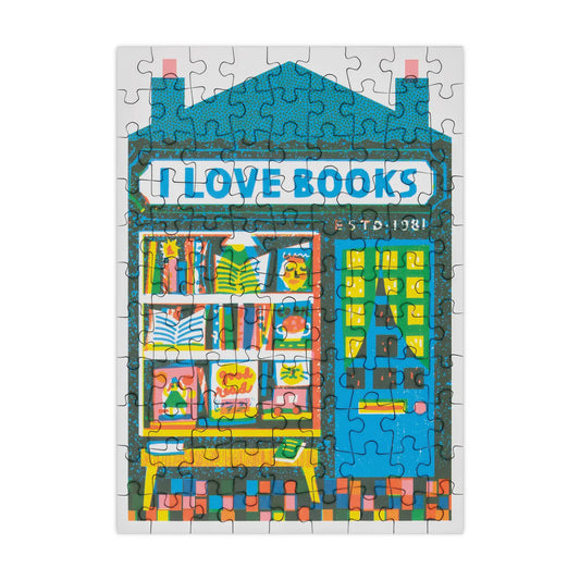 Happily Puzzles Book Shop 99 Piece Mini Jigsaw Puzzle
