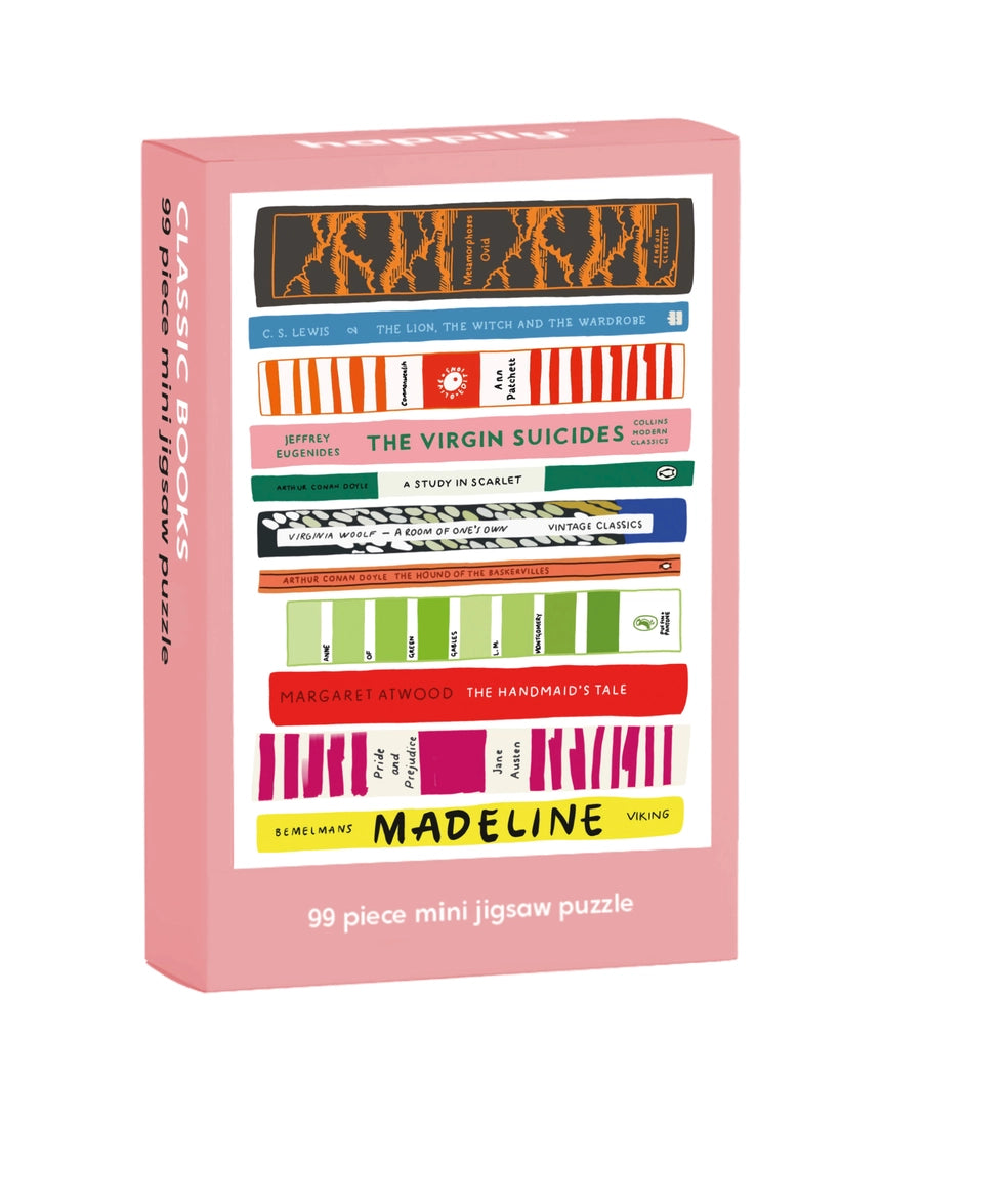 Happily Puzzles Classic Books 99 Piece Mini Jigsaw Puzzle