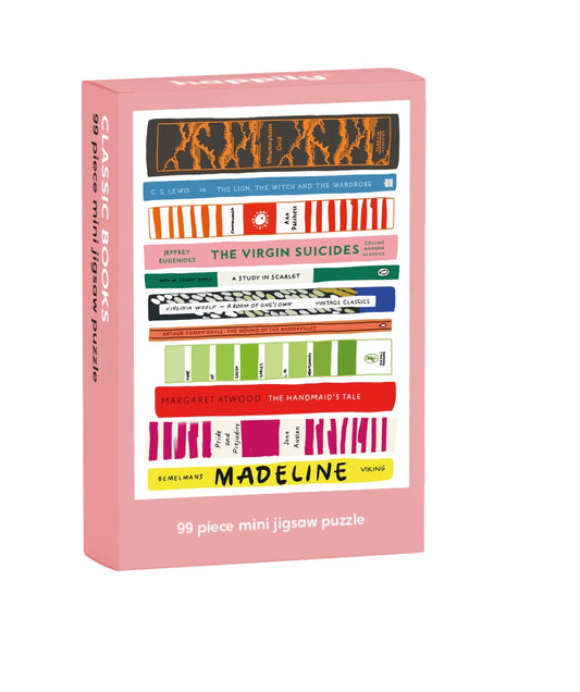 Happily Puzzles Classic Books 99 Piece Mini Jigsaw Puzzle