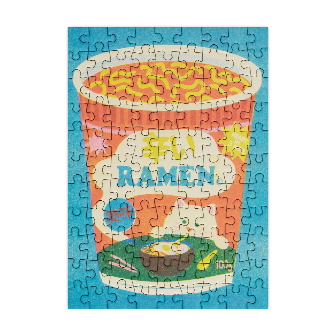Happily Puzzles Ramen 99 Piece Mini Jigsaw Puzzle
