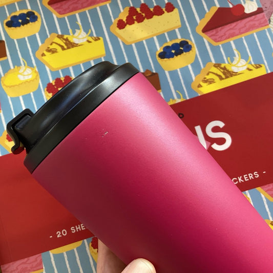 IMPERFECT: Fressko Grande Reusable Coffee Cup - 16oz in Rouge