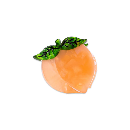 Jenny Lemons Mini Peach Hair Claw front view