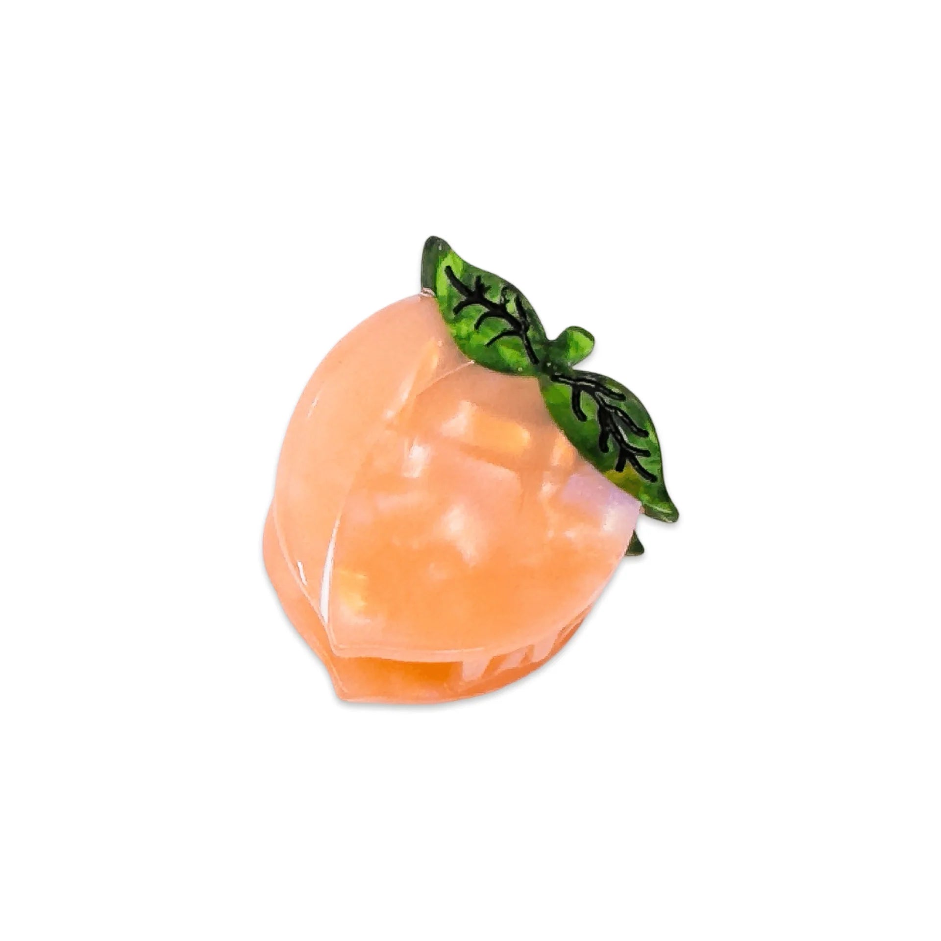 Front view of Jenny Lemons Mini Peach Hair Claw