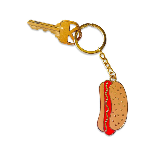 Jenny Lemons Hot Dog Key Chain