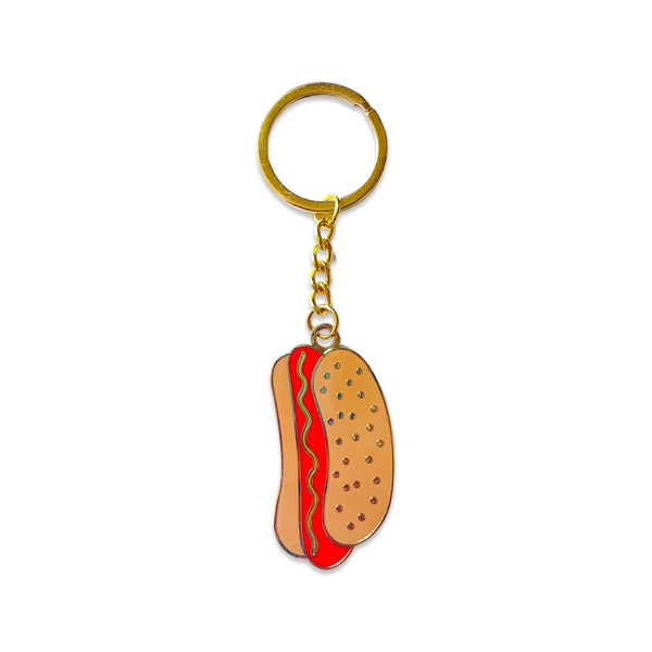 Jenny Lemons Hot Dog Key Chain