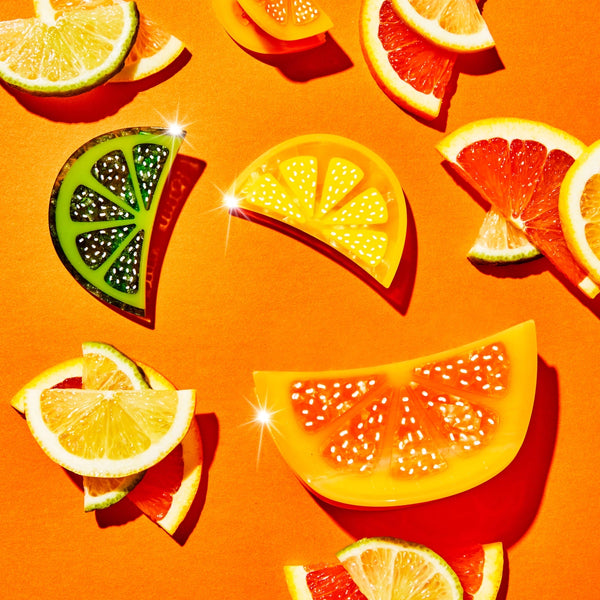 Jenny Lemons Mini Orange Slice Hair Claw