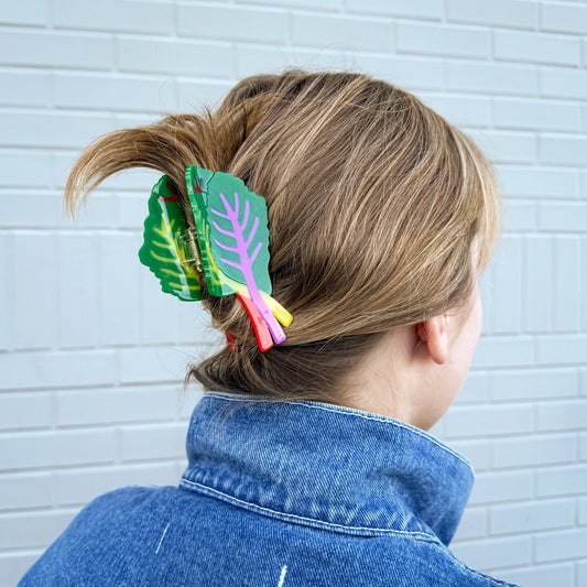 Jenny Lemons Rainbow Chard Hair Claw