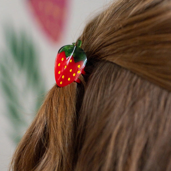 Jenny Lemons Mini Strawberry Hair Claw