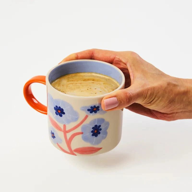 Jones & Co Bloomie Blue Flower Mug