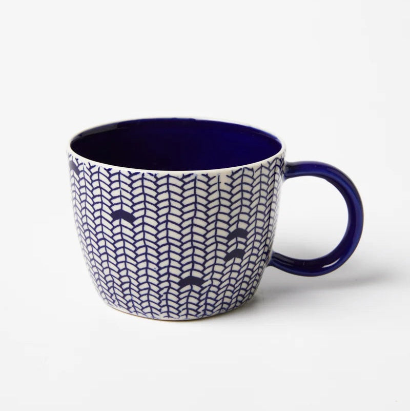 Jones & Co Chino Mug - Blue Weave