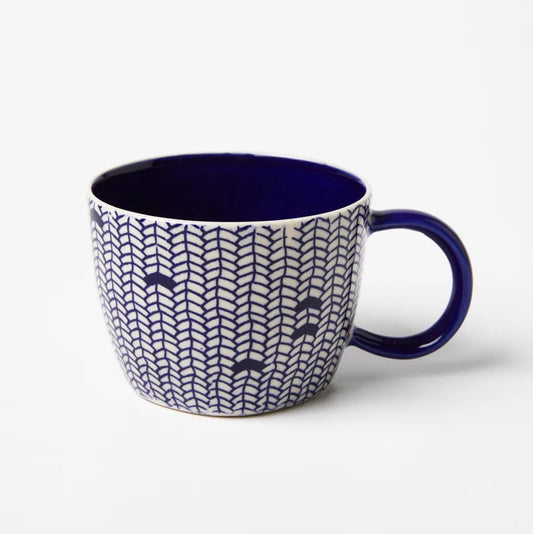 Jones & Co Chino Mug - Blue Weave