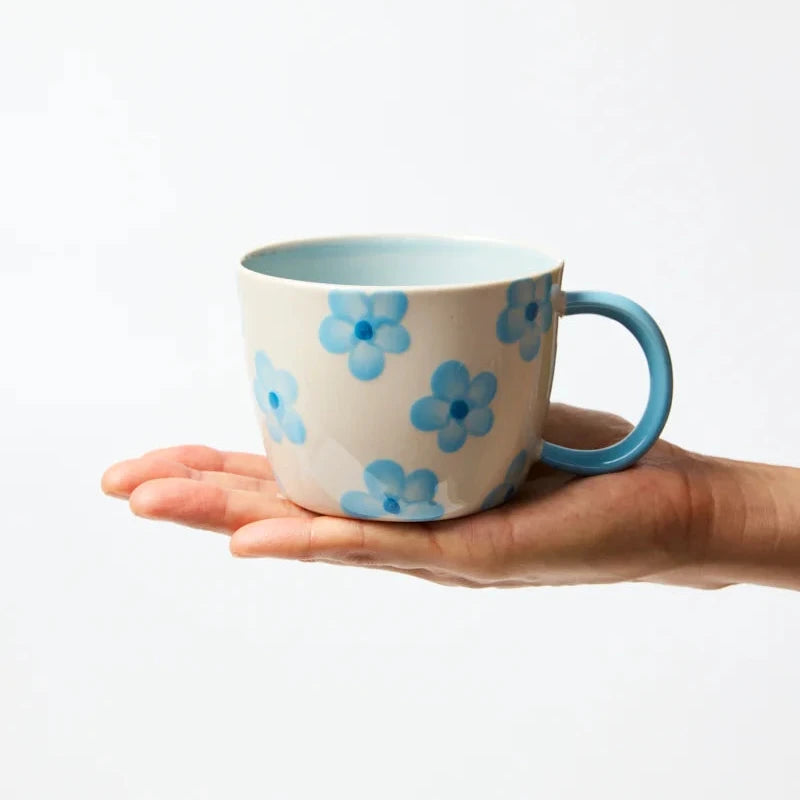 Jones & Co Chino Mug - Blue Daisy