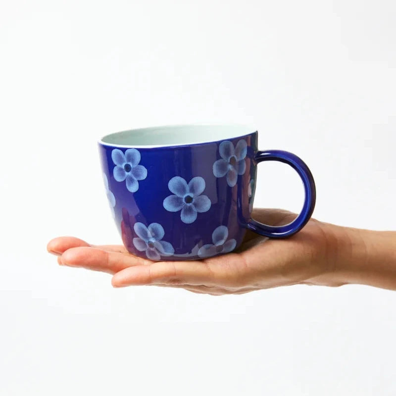 Jones & Co Chino Mug - Navy Daisy