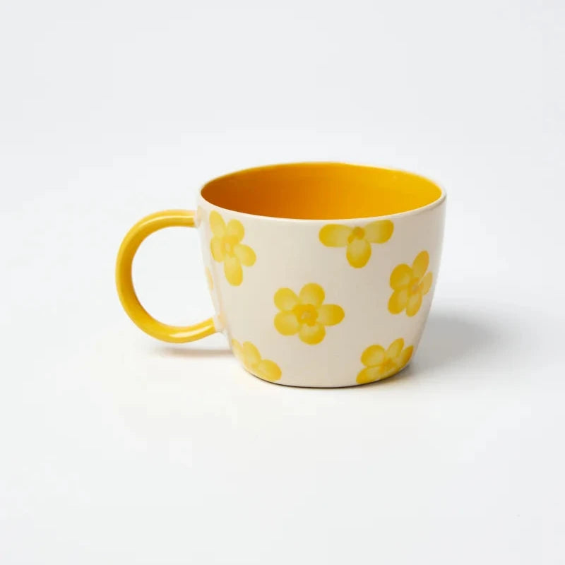 Jones & Co Chino Mug - Mustard Daisy