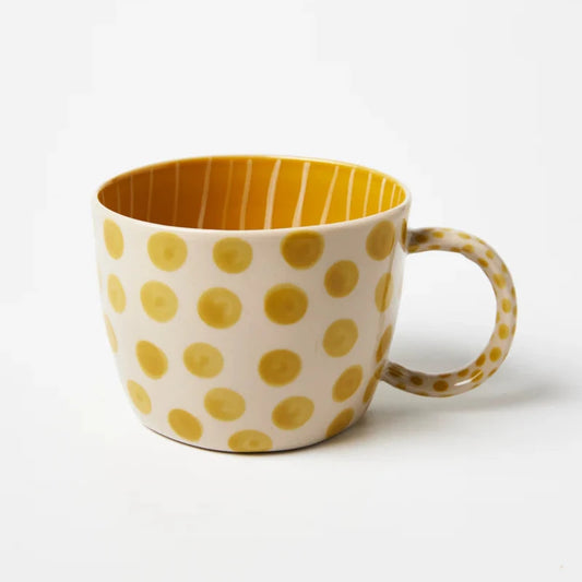Jones & Co Chino Mug - Mustard Dot