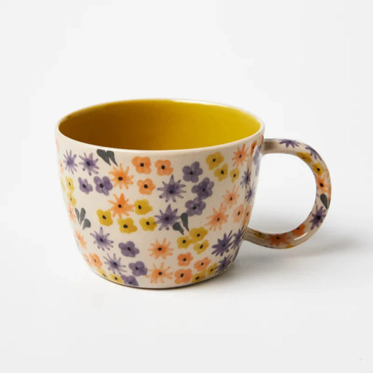 Jones & Co Ditsy Mug - Chartreuse