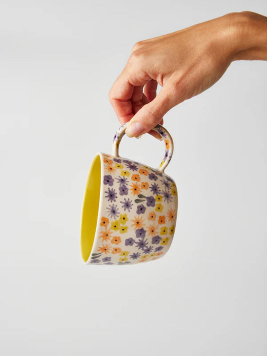 Jones & Co Ditsy Mug - Chartreuse