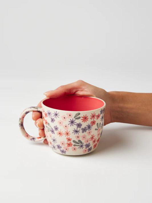 Jones & Co Ditsy Mug - Raspberry