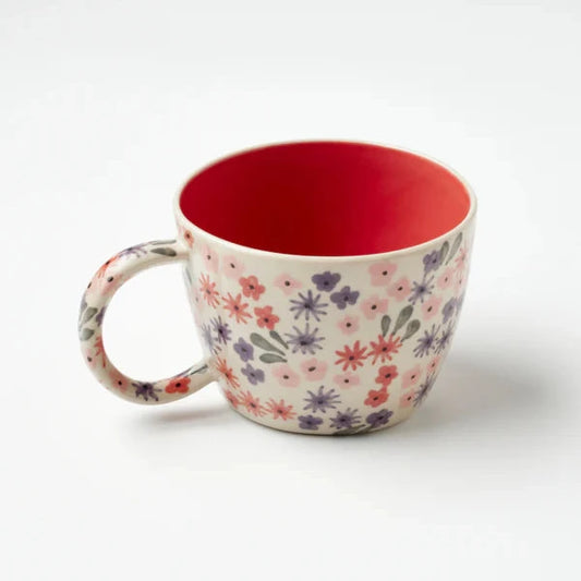 Jones & Co Ditsy Mug - Raspberry