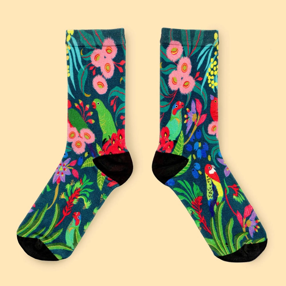 Julie Rusty Rover Julie White The Garden Socks – Ruck Rover General Store