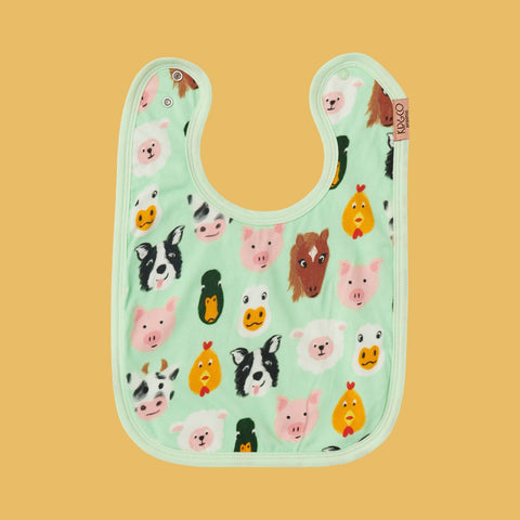 Kip & Co Farm Friends Bib