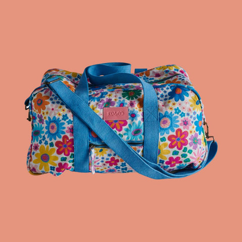 Kip & Co Rainbow Flowers Duffle Bag