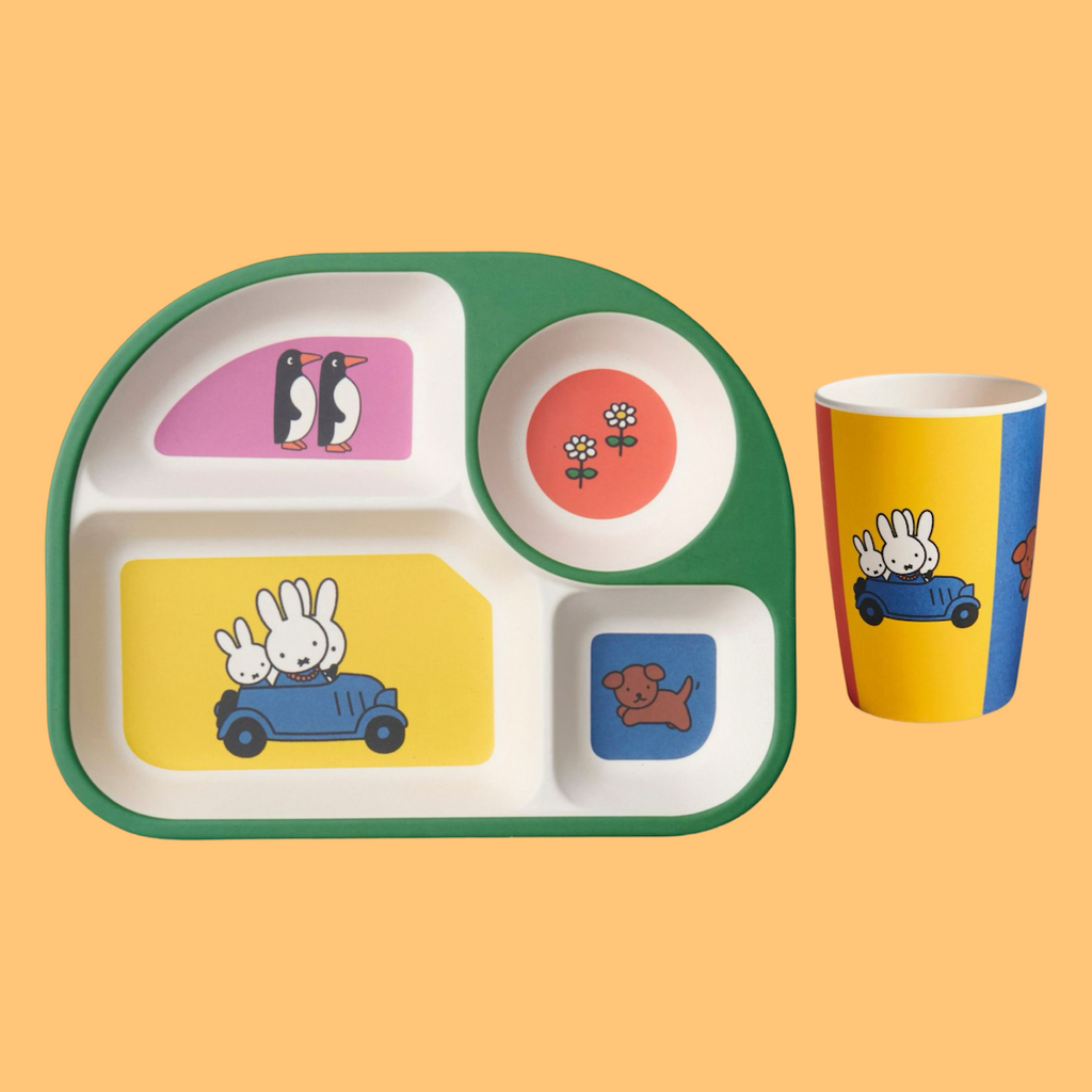 Kip & Co X Miffy Miffy's Adventures Bento Tray & Cup Set