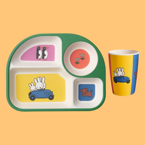 Kip & Co X Miffy Miffy's Adventures Bento Tray & Cup Set