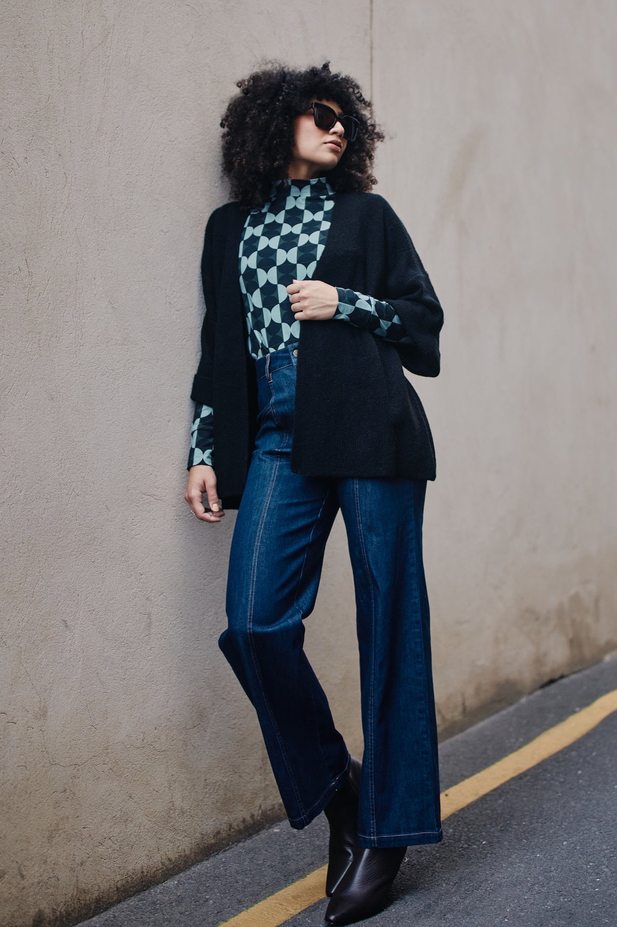 Frock Me Out Denim High Waisted Jeans - Indigo