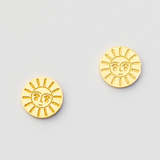 Martha Jean Sun Studs - Gold