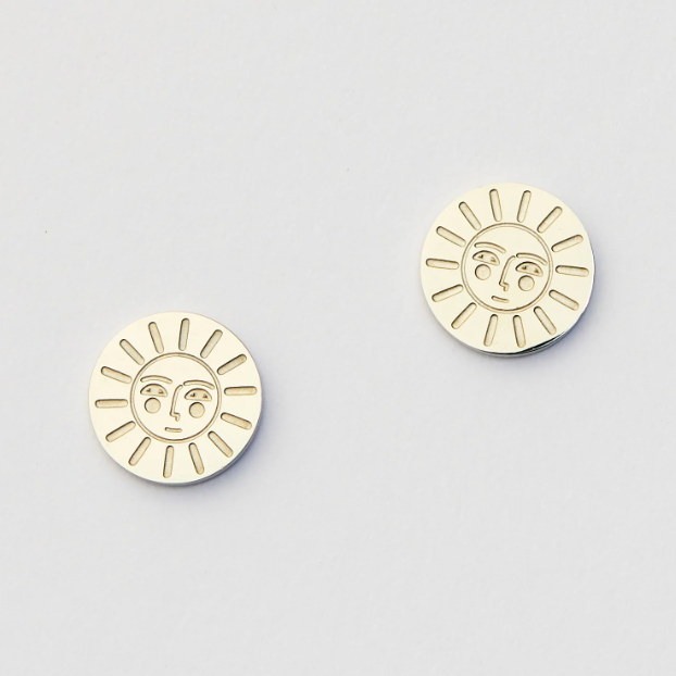 Martha Jean Sun Studs - Silver