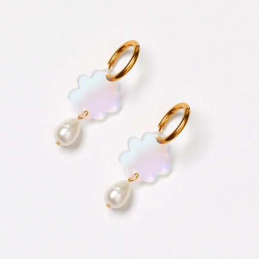 Martha Jean Cloud & Pearl Earrings