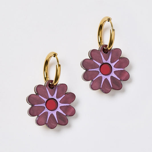 Martha Jean Hattie Earrings - Mulberry