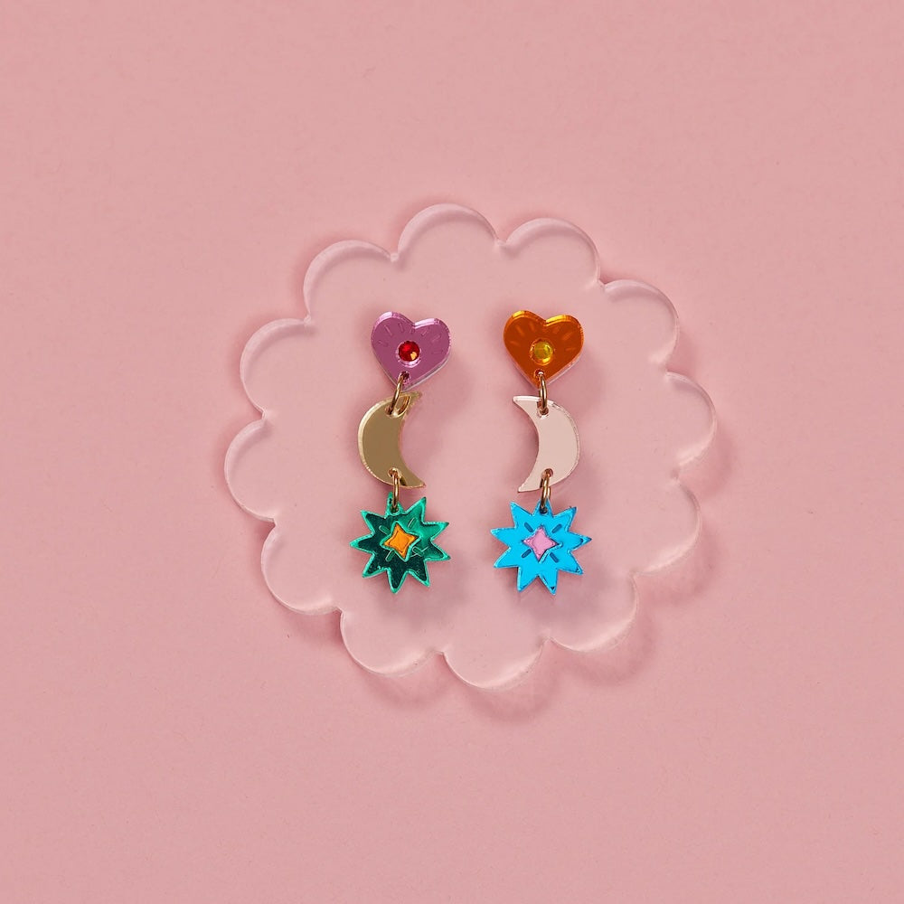 Martha Jean Mia Earrings - Rainbow
