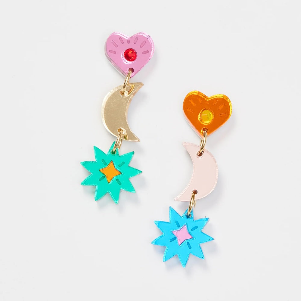 Martha Jean Mia Earrings - Rainbow