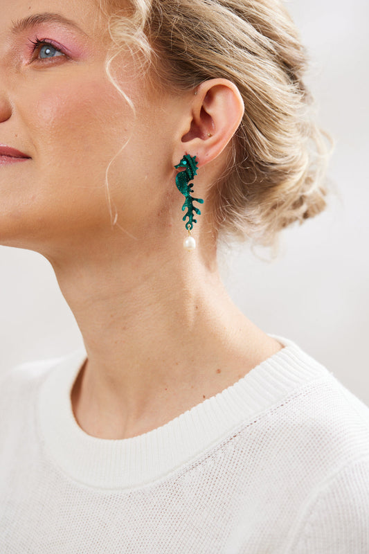 Martha Jean Seahorse Earrings