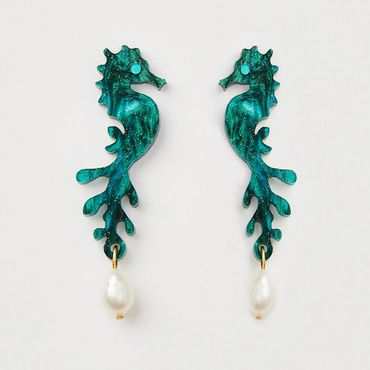 Martha Jean Seahorse Earrings
