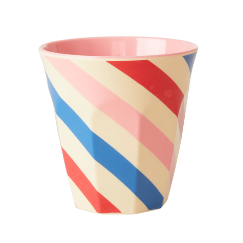 Rice Medium Cup - Candy Stripes Bright