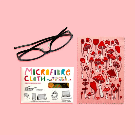 Missy Minzy Mushrooms Microfibre Cloth
