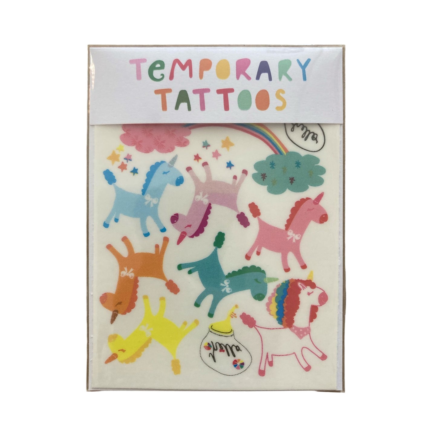 Missy Minzy Unicorns Temporary Tattoos
