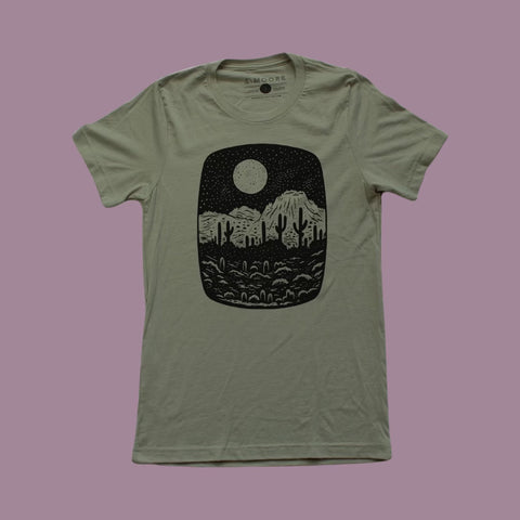 Moore Collection Night Butte Olive Tee