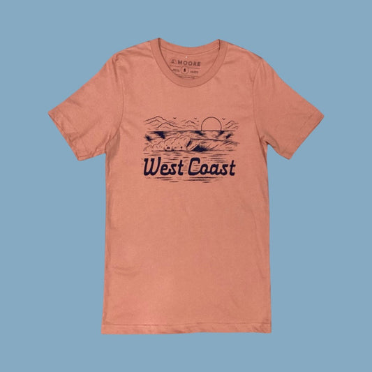 Moore Collection West Coast Wave Tee - Terracotta