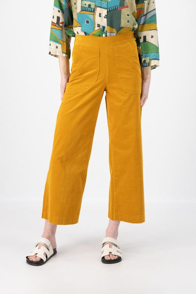 Olga de Polga Peggy Fine Cord Pants - Mustard Yellow